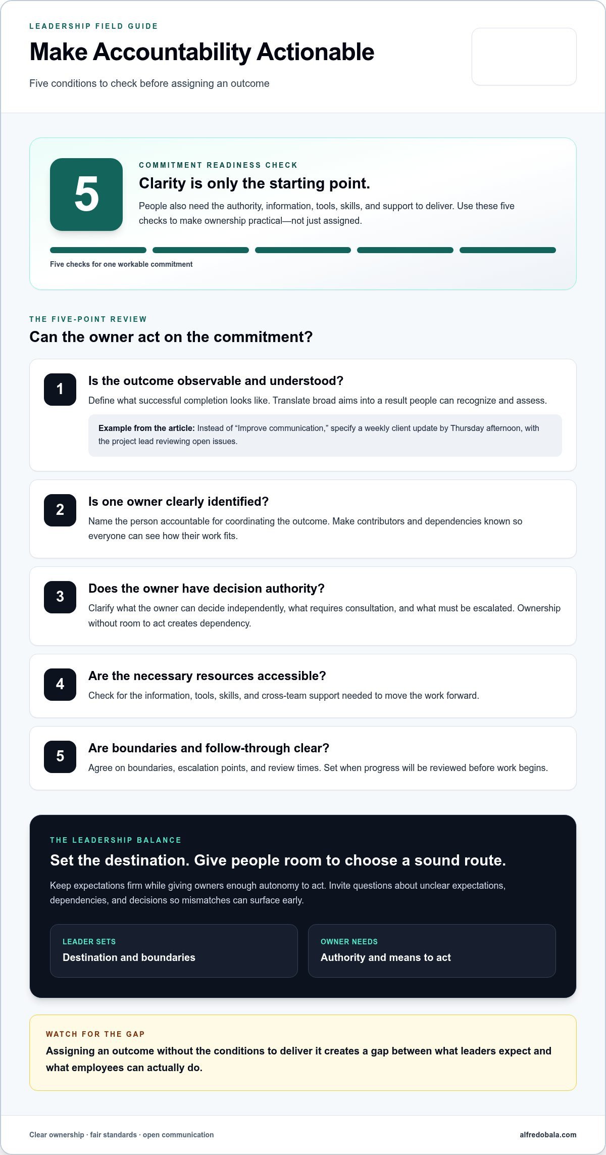 Building a Culture of Accountability: A Leader's Guide